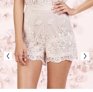 LC Runway Collection Embroidered Shorts